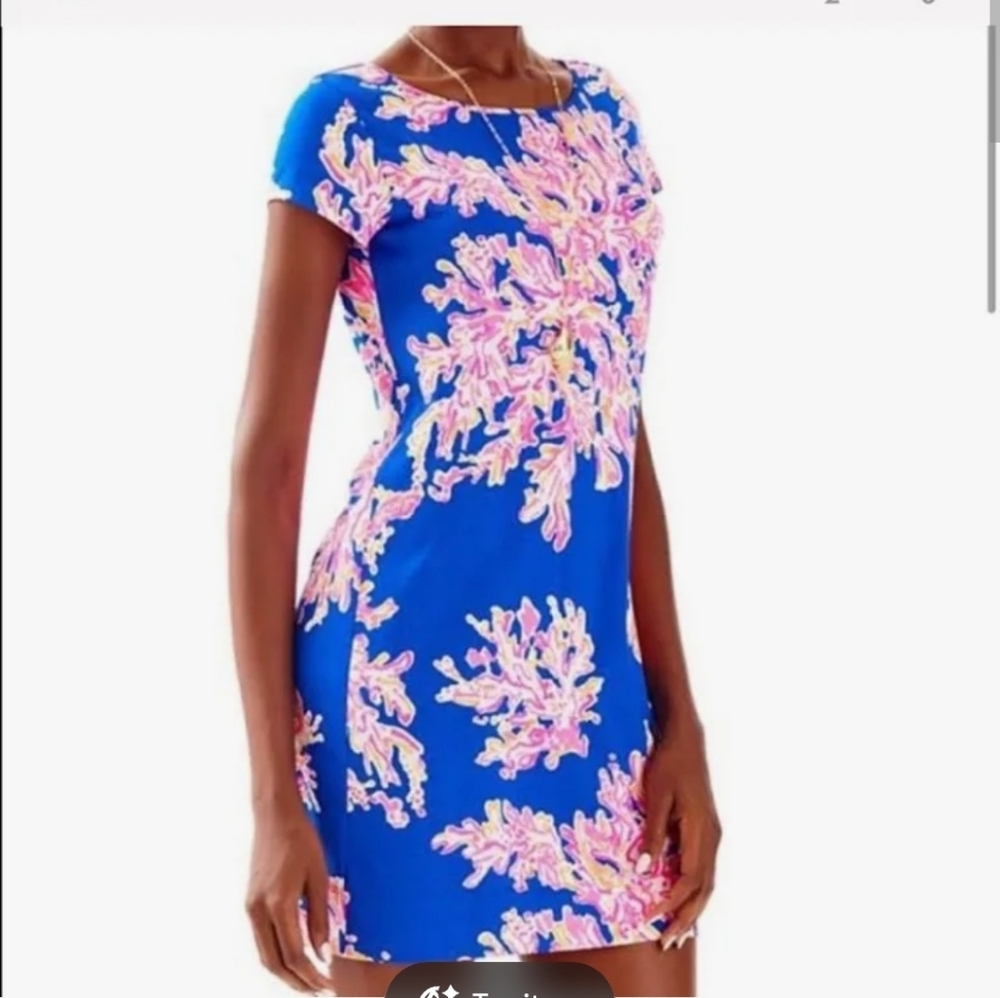 Lilly Pulitzer Coral Print Kids Dress